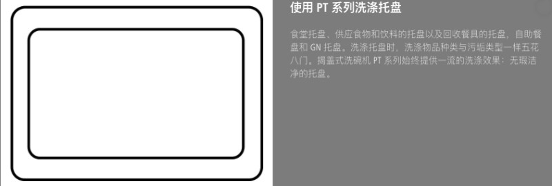 使用PT系列洗涤托盤
